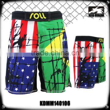 NEW AMERICAN FLAP PRINTE OF MMA FTGHT SHORTS FOR MAN