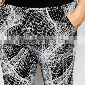 Mens Loungewear Tracksuit Bottoms With Geo Print for Sale photo-3