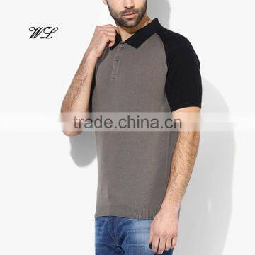 Knitted Latest Man Fitted Polo T-shirt Raglan Golf Shirts Sleeve Custom T-shirts