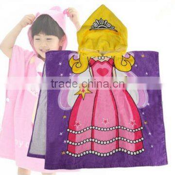100% Cotton Printing Kids Hooded Animal Towel photo-4