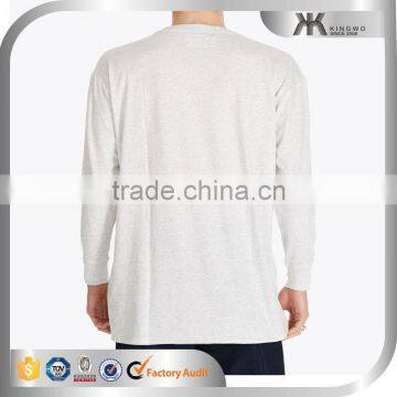 Men's Solid Color Blank Design Casual Long Sleeves Tshirt Tops photo-2