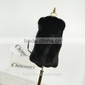 2017 New Fluffy High Quality Real Fox Fur Vest Women in Blue and Red PC-256 photo-5
