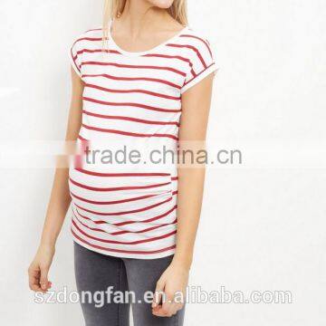2017 Blouse Women Summer Stripe Maternity Clothes Ladies Tops Latest Design