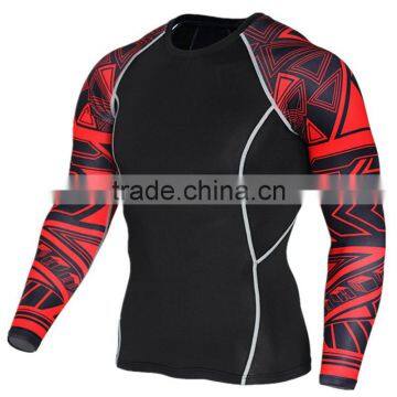 High Quality Fitness Mens Gym Sports Muscle Bodybuilding Skin Tight T-shirt photo-2
