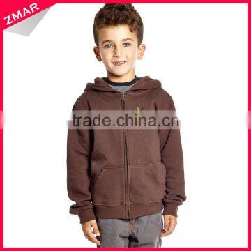 Wholesale 65 Cotton 35 Polyester Children Custom Printed Zip Up Fleece Hoodie