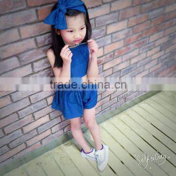 ShiJ Kids Clothes 2016 New Fashion Summer Kids Jeans Set Baby Girls Outfits photo-4