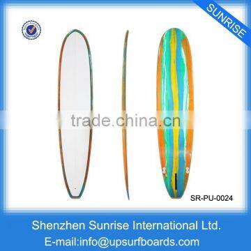 Custom Made Best Longboard Surfboard Wholesale PU Resin Tint Surfboards