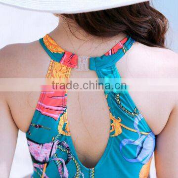 Custom Korean Style Summer Women Colorful Beach Cover Up Swimwear Sexy Swimsuit photo-3
