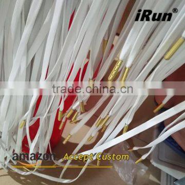 Super AAA+ Quality Men's Basketball Shoes Laces for Casual Sports Sneakers Size - White Faux Sheepskin PU Leather Shoestrings photo-4