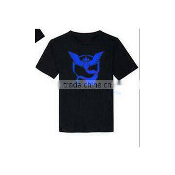 2016 Walson Hot TEAM MYSTIC. POKEMON GO. BLACK T-Shirt Top. vs Valor Instinct. Anime TShirt photo-2