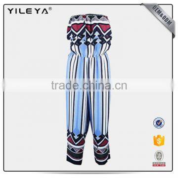 2017 Summer Strapless New Style Sleeveless Casual Fashion Jumpsuit for Women