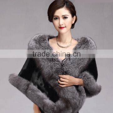 fur coat female mink fur shawl Fox collars