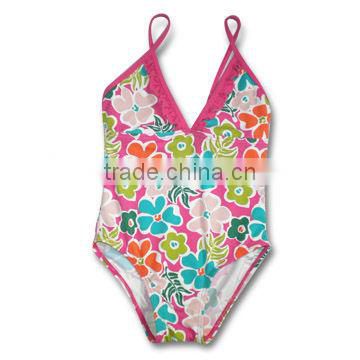 Kids Swimsuit Swimwear One Piece cut bow