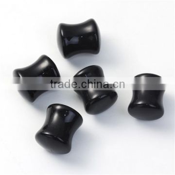 10mm Acrylic Ear Stretcher Expander Bobbin Black Wholesale Plugs Jewelry