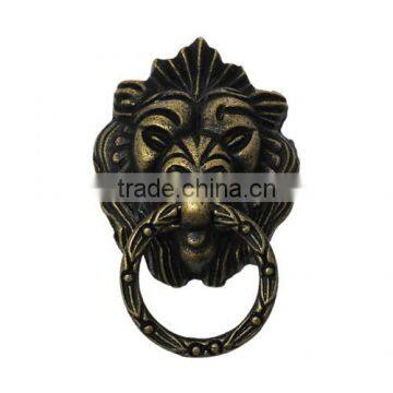 Antique Bronze Lion Jewelry Wooden Box Pull Handle Knobs Dresser Drawer For Cabinet Door