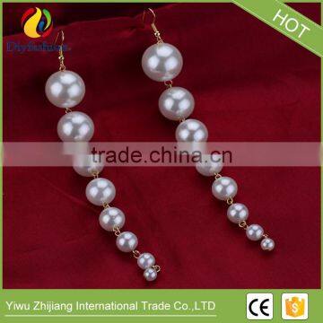 Hot Sell Long 8 Pearl Tassel Ear Hook for Women photo-3
