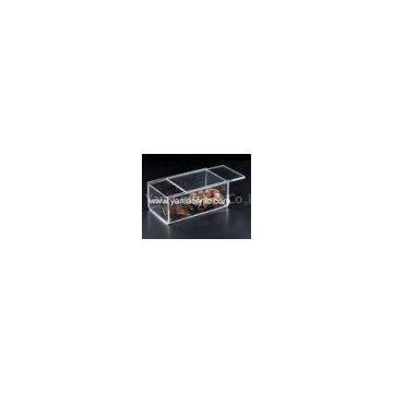 Light Transparency Grinding Jewelry Storage Box / Acrylic Product Display