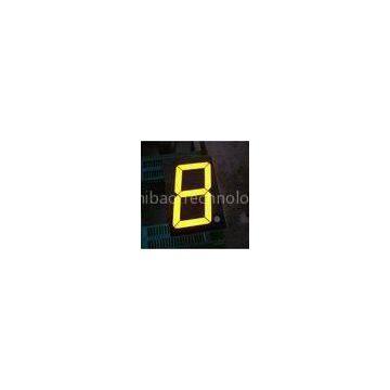500mm Single Digit and yellow / white color 7 Segment LED Display with Stable performance for thermo