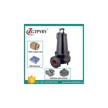 Sewage pump cutting submersible double impeller pumps