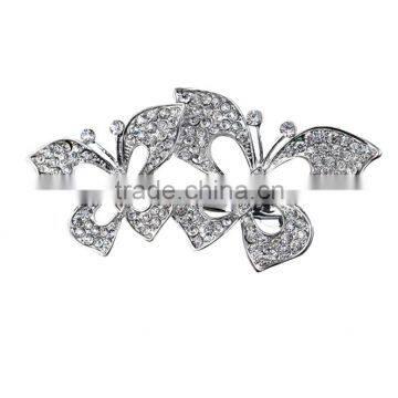 Hollow Butterflies Rhinestones Hair Pin Bridal Jewelry Accessories