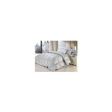 Single Size Cotton Down Feather Quilt with Duck Down , Washed Breathable Comforter