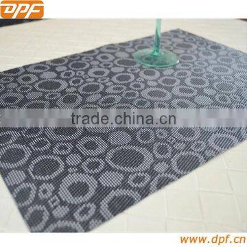 2014 PVC printed twill grey placemats