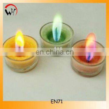Colorful tealight candle