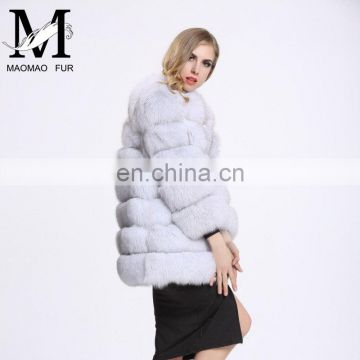 Wholesale Lastest Design Women Winter Outer Wear Genuine Real Fox Fur Coat