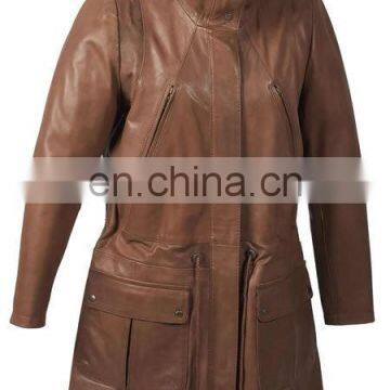 Women Leather Fashion Coat