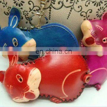 2013 Genuine leather multi-function animal leather coin purse