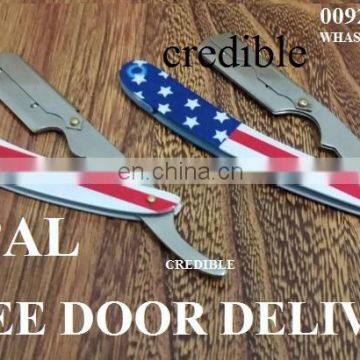 Customize Straight Edge Shaving Razor USA Flag Barber Salon Razor/ //PayPal accept