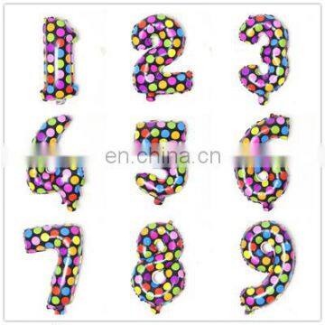 Birthday Wedding Party Supplies Decorations Helium Foil Digital Balloons Gold Silver Foil Number Balloons photo-5