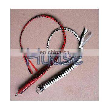 Leather whips, Black and red stripe whip, leather flogger, party whip, cosplay toy, smake whip