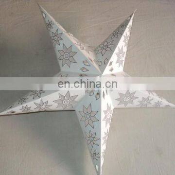 NEW GLITTER PRINTED PAPER STAR LANTERNS from india