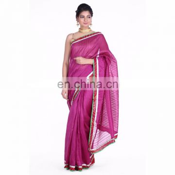 Soundarya bhagalpuri silk ladies saree with bandhej blouse piece