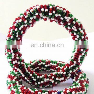 Indian Traditional Pearl Beaded Bangles-Party Wear Bangles-Fashion Wear Bangles-Afghani Bangles-Boho Hippie-Belly Dance Bangles photo-4