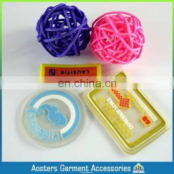 Customized Plastic Rubber Label Patch 3D Logo Rubber Clothing Labels photo-3