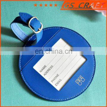 Popular heart-shaped pu luggage tag