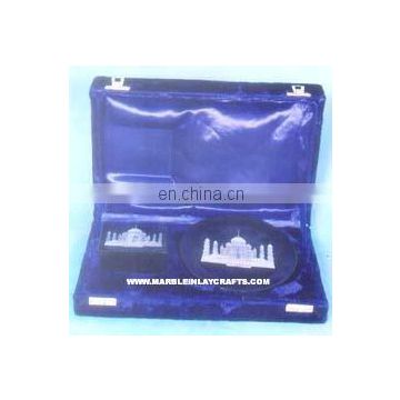 Marble Gift Set With Taj Mahal, Corporate Gift