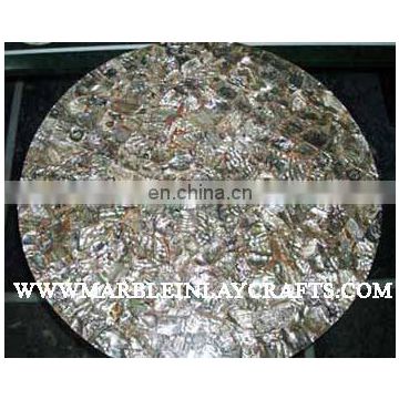 Indian Mother Of Pearl Table Top, Marble Table Top