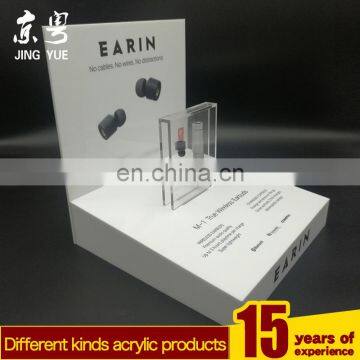 New fashion bluetooth earphone headset dsiplay PMMA plexiglass acrylic display