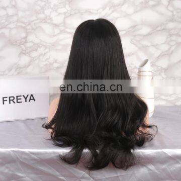 Cheap Human Hair Full Lace Wigs With Bangs Natural Hair Wigs photo-5