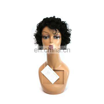Short Curly Wig Human Hair Lace Front Wig photo-2