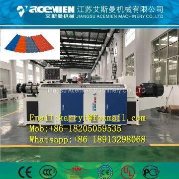 Synthetic resin trapezoidal roof sheet machine