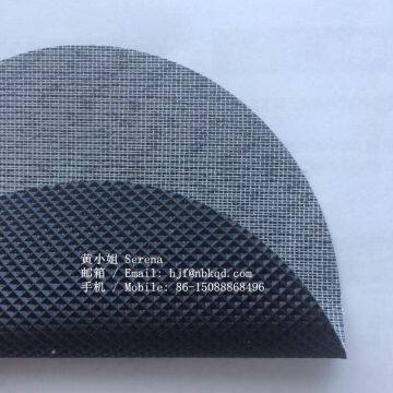 0.7mm Black PVC Coated Anti Slip Fabric