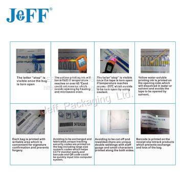 Customized Design Security Transparent Security Express Bag photo-4