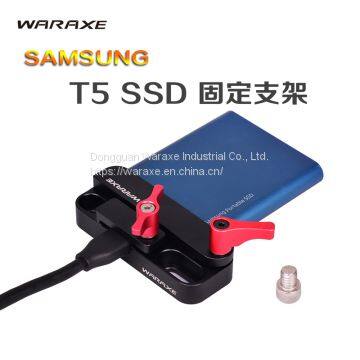 WARAXE Hard Driver Mount & Holder For Samsung T5 SSD