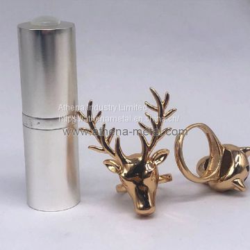 Novelty Lipstick case with Ring Decoration   custom lipstick shell   lipstick shell supplier