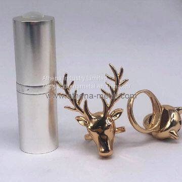 Novelty Lipstick Case With Ring Decoration Custom Lipstick Shell Lipstick Shell Supplier