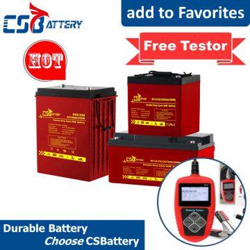 Csbattery 8V200ah Energy Storage Gel Solar Battery for Wind-Power-Storage/Solar-Street-Lights/Lamp